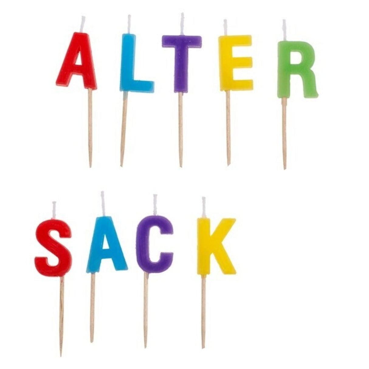 Alter Sack Geburtstagskerzen