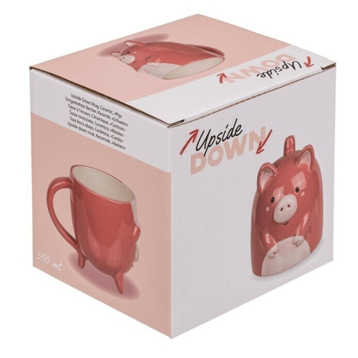 Schwein Kopfüber Kaffeebecher