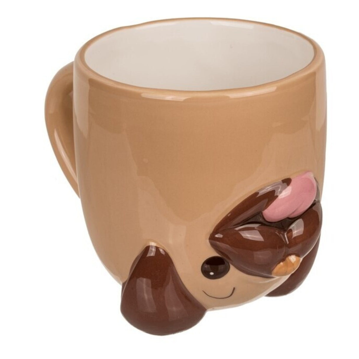 Mops Hund Kopfüber Kaffeebecher