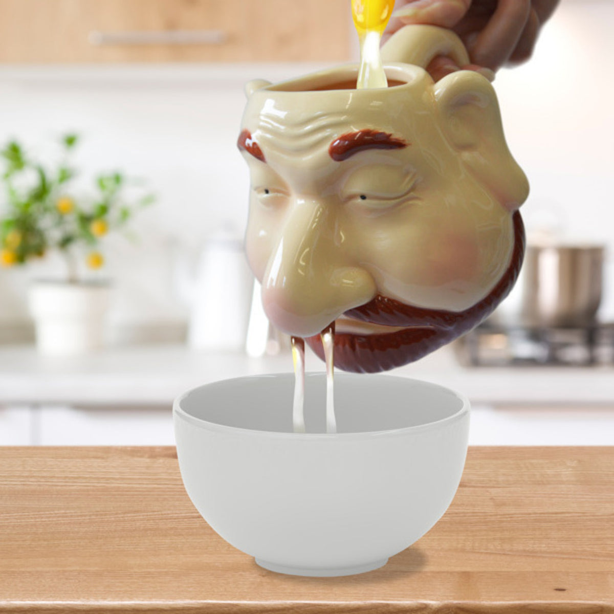 Alipis Eiertrenner Aus Keramik - Lustiger Küchenhelfer Für Eiweiß Und Eigelb