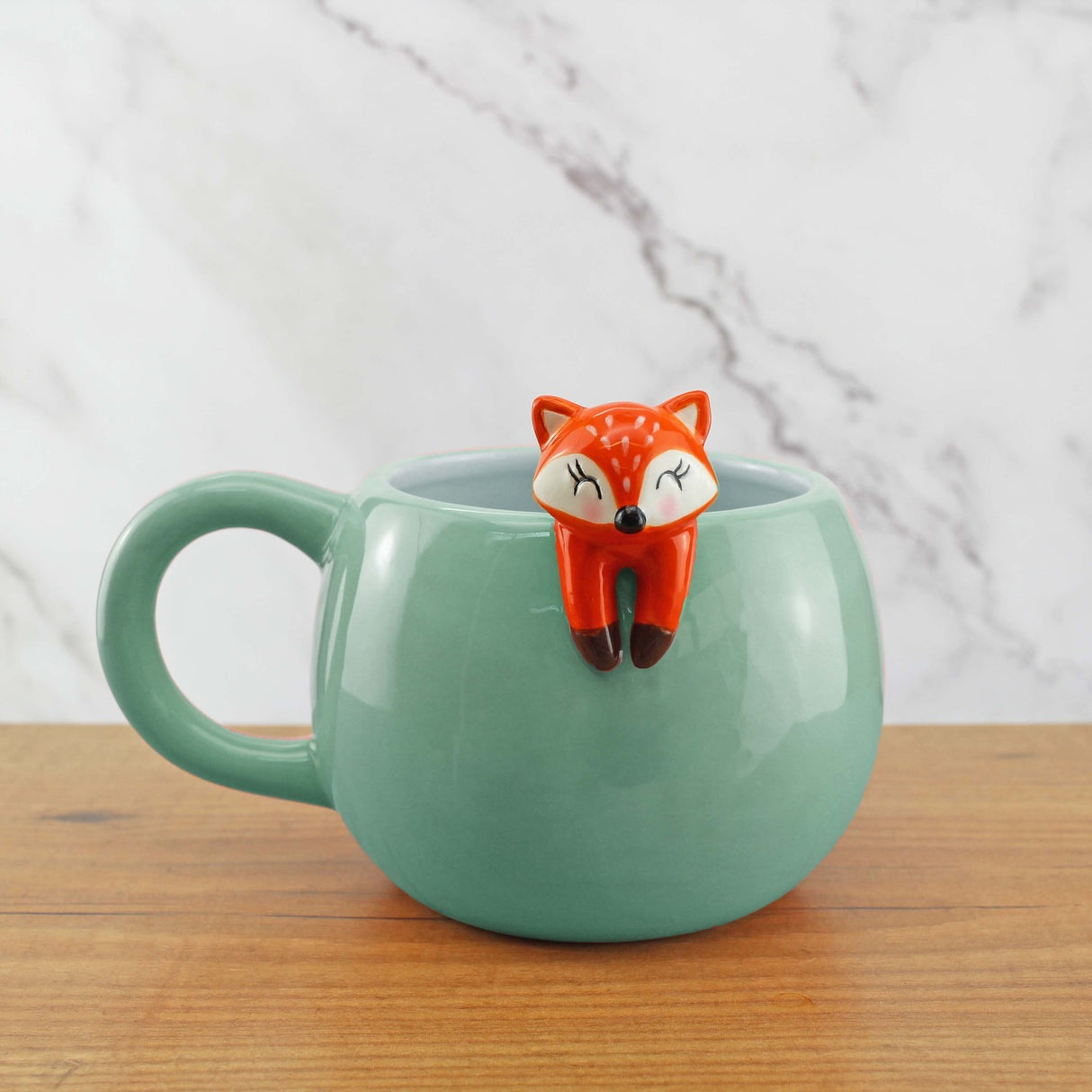Tier Kaffeebecher mit Fuchs-Figur