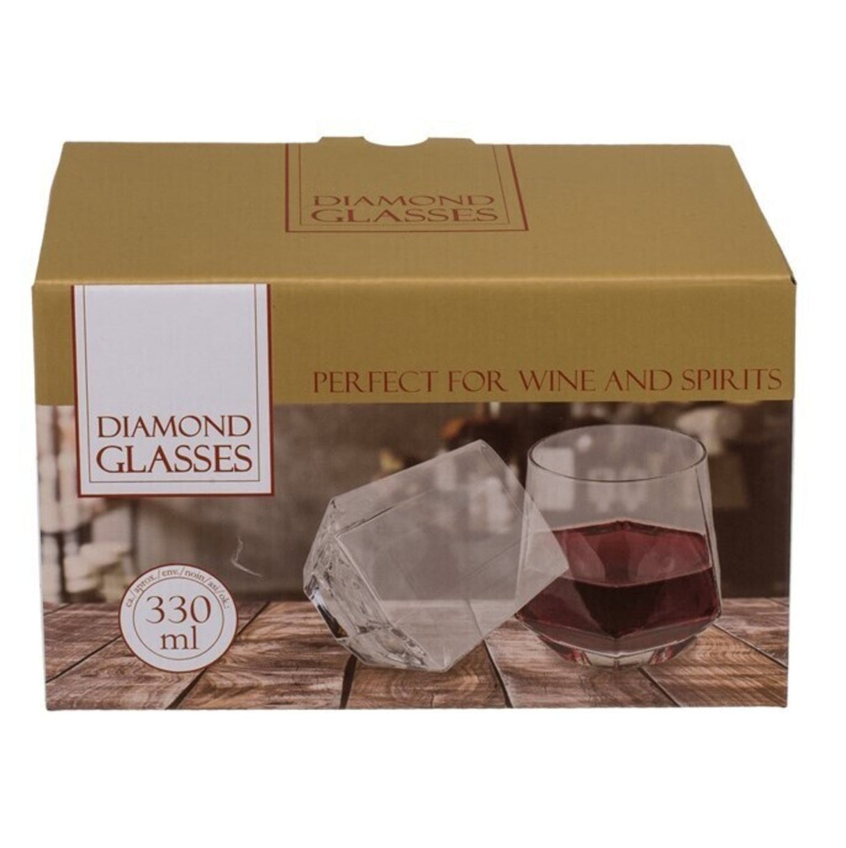Diamant Weingläser im 2er Set