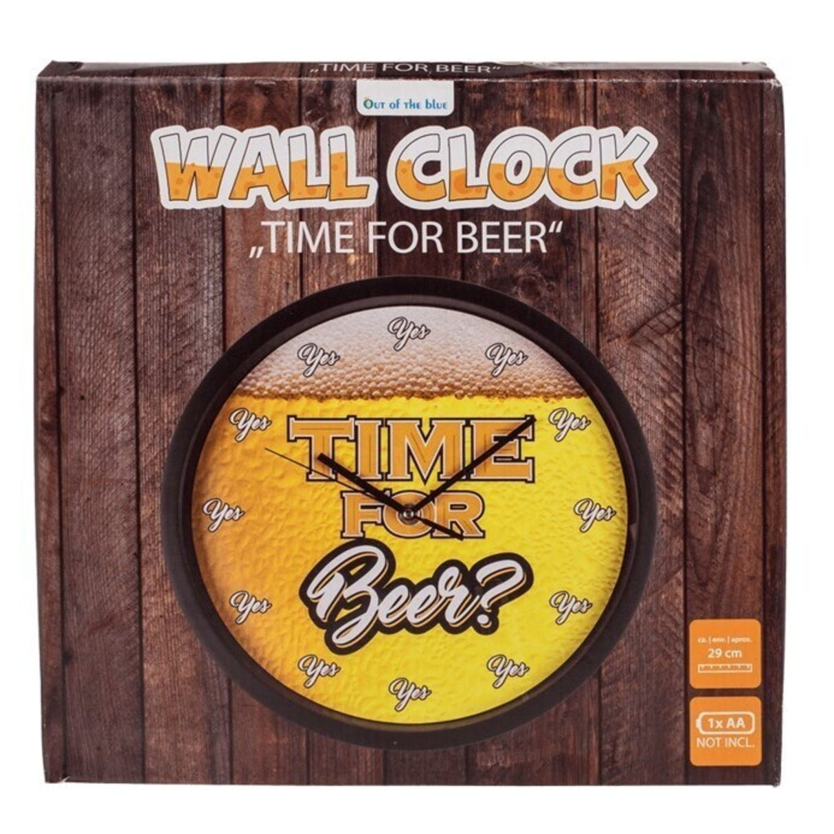 Zeit für Bier Wanduhr