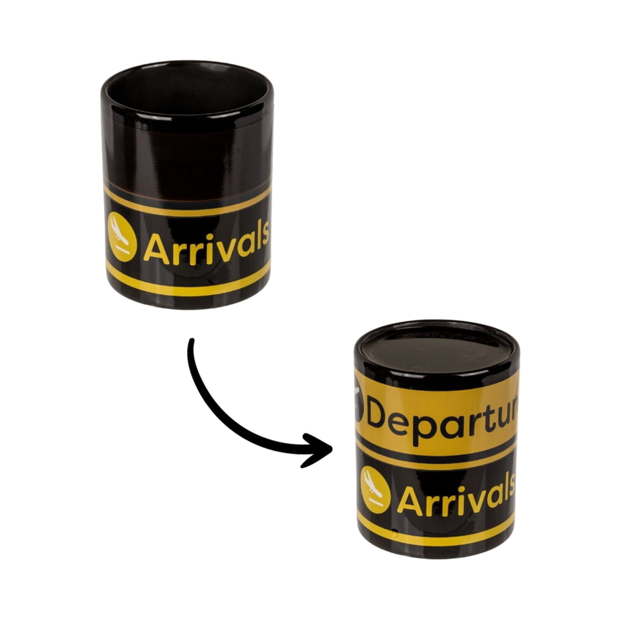 Flughafen Kaffeebecher mit Wärmeeffekt
