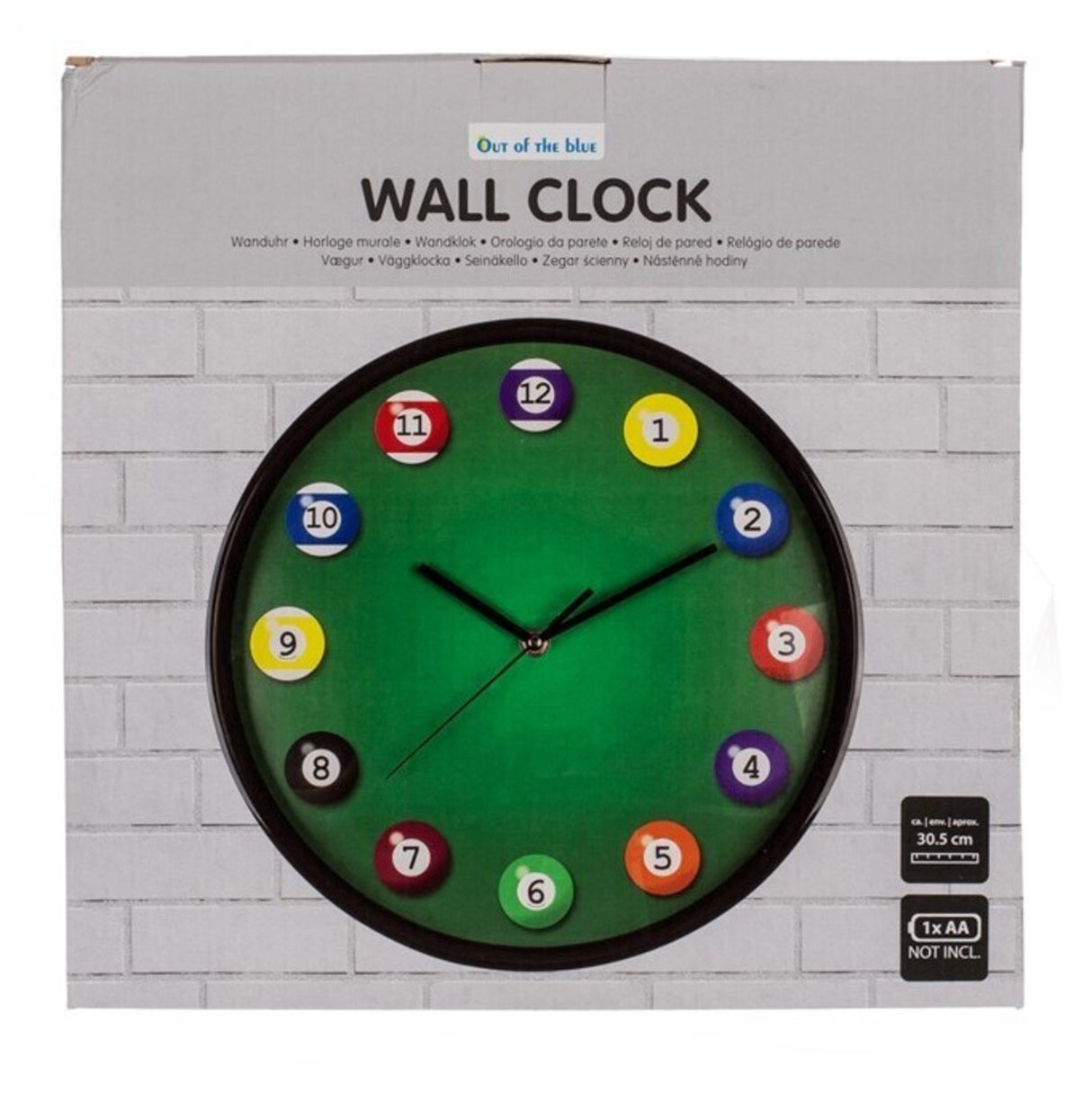 Billard Wanduhr