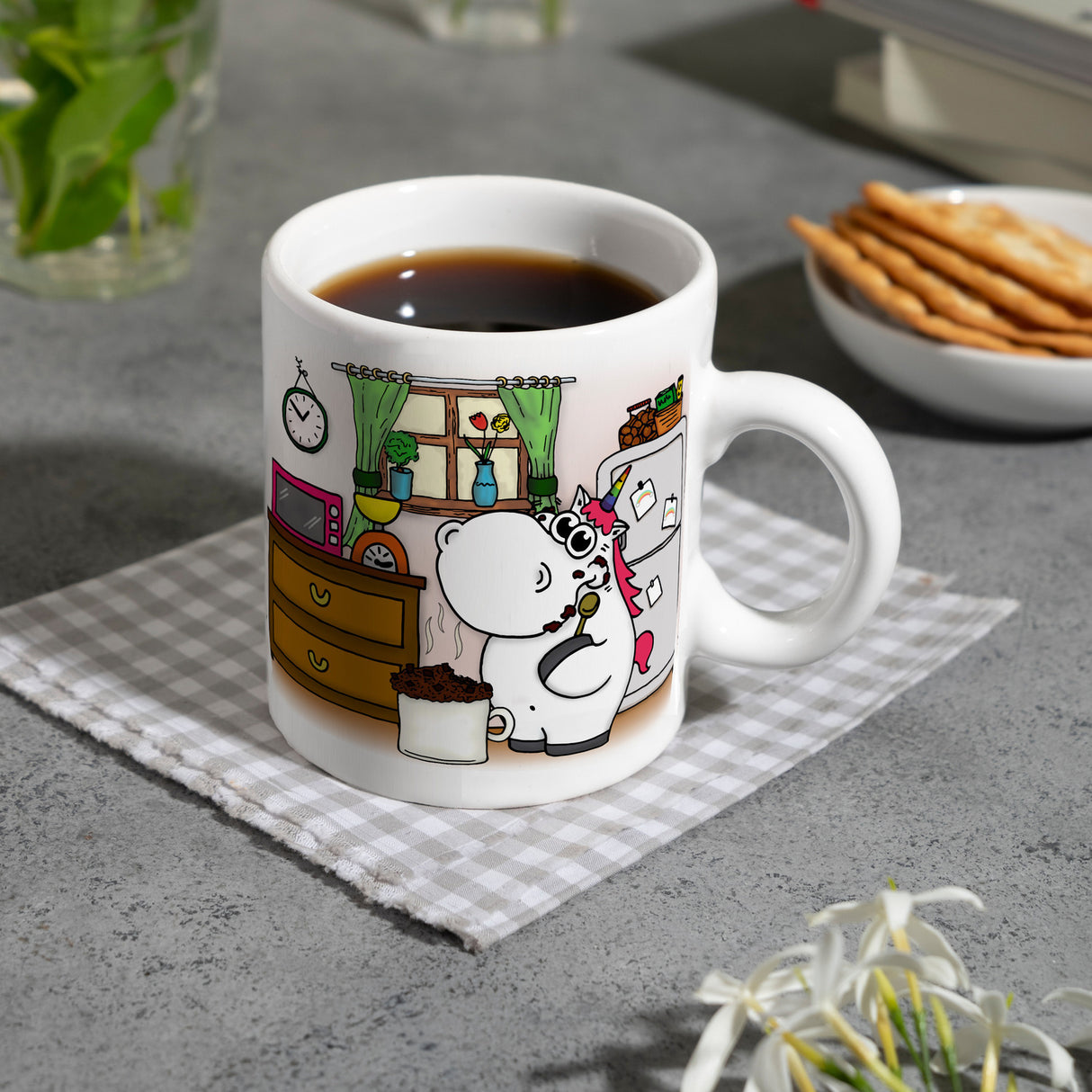 Honeycorns Kaffeebecher mit Einhorn Motiv