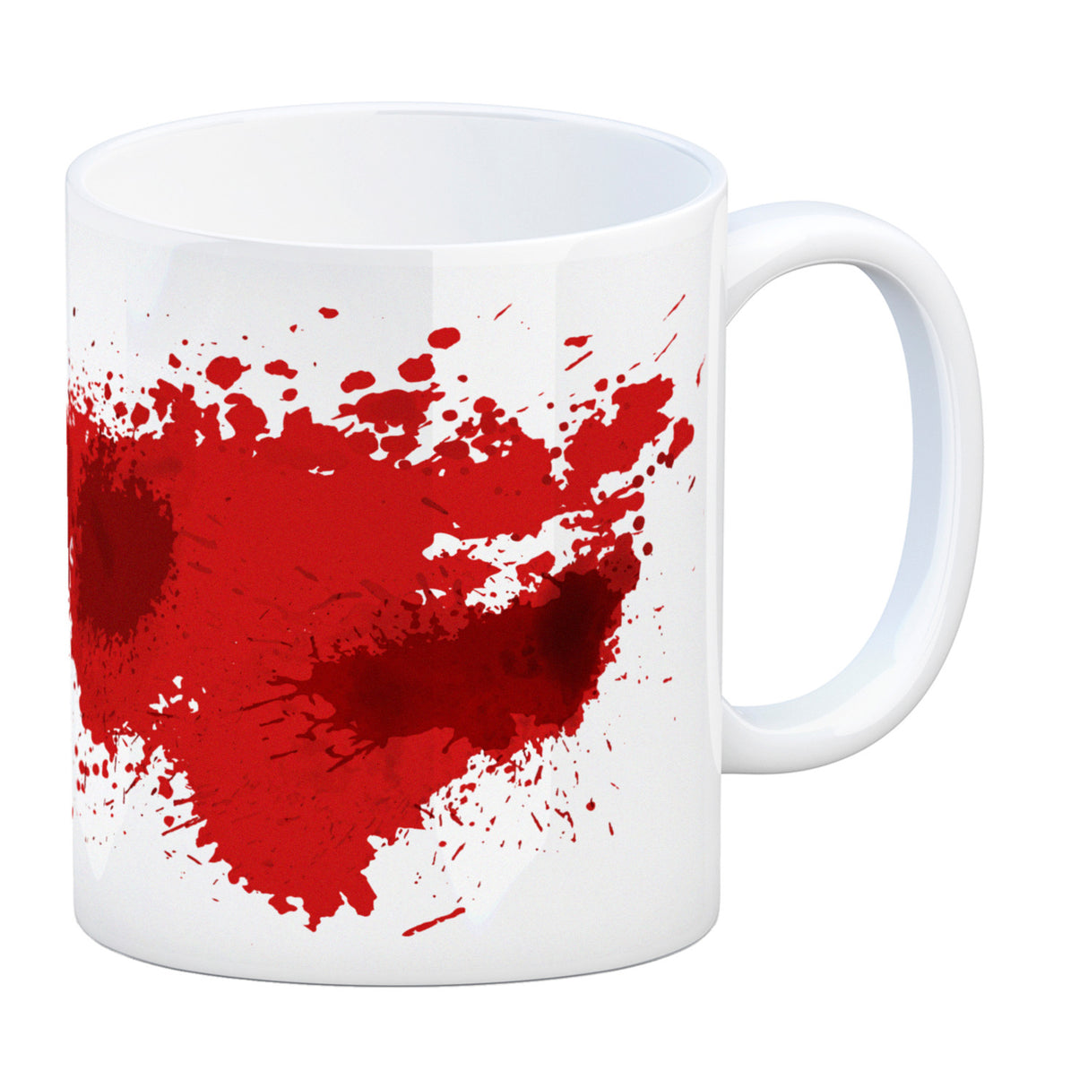 Kaffeebecher mit Blutbad Motiv