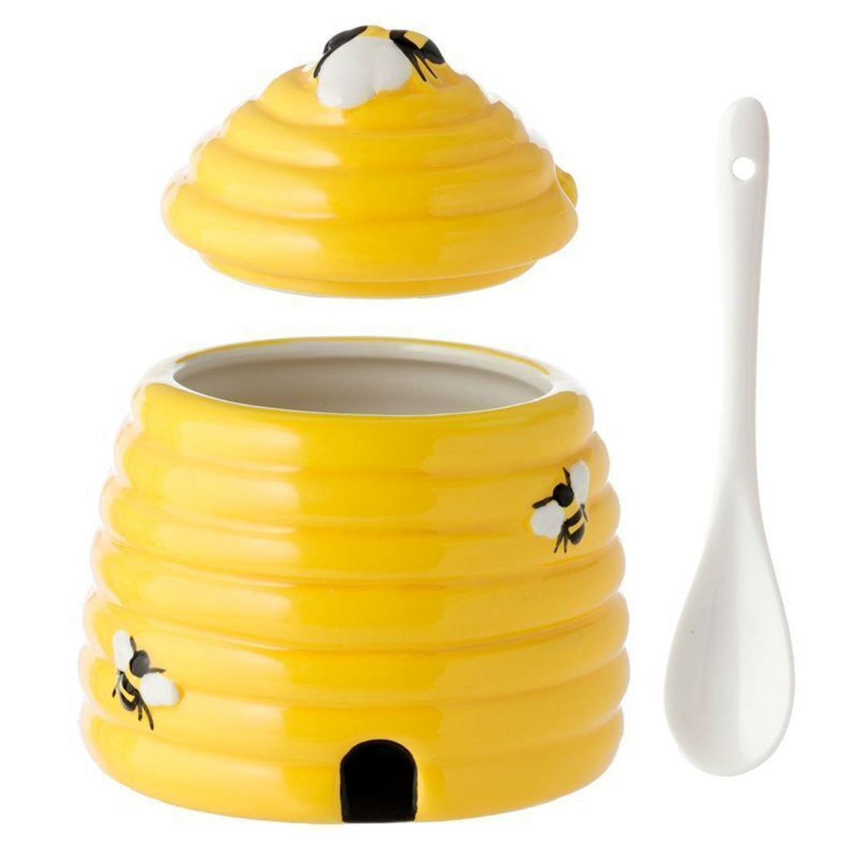 Bienenstock Honigtopf mit Deckel und Löffel