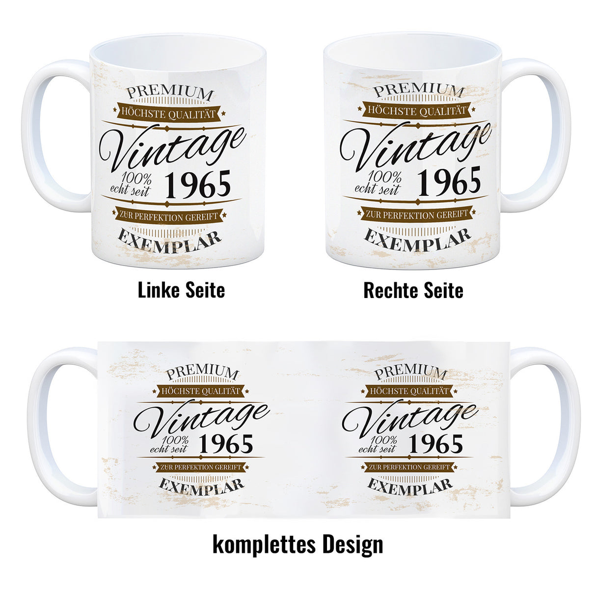 Vintage Tasse 100% echt seit 1965 - Premium Exemplar - Zur Perfektion gereift -