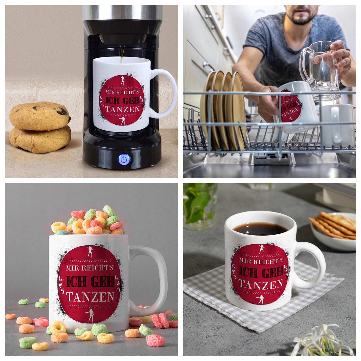 Mir reicht's! Ich geh tanzen Kaffeebecher