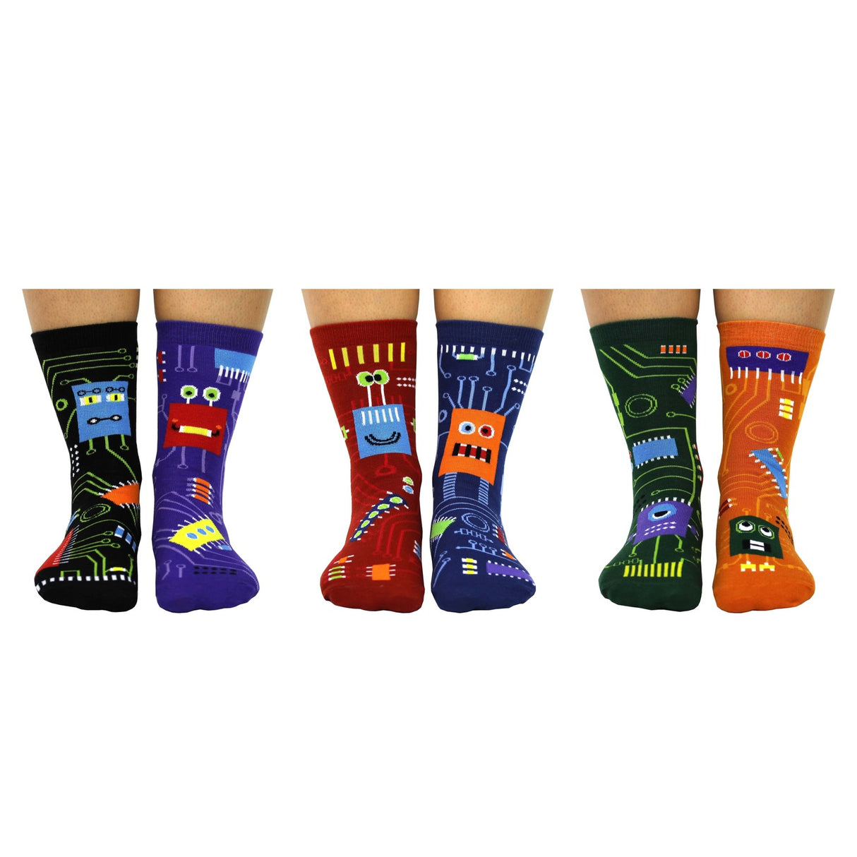 Sock Bytes Schaltkreis Oddsocks Socken in 30,5-38,5 im 6er Set