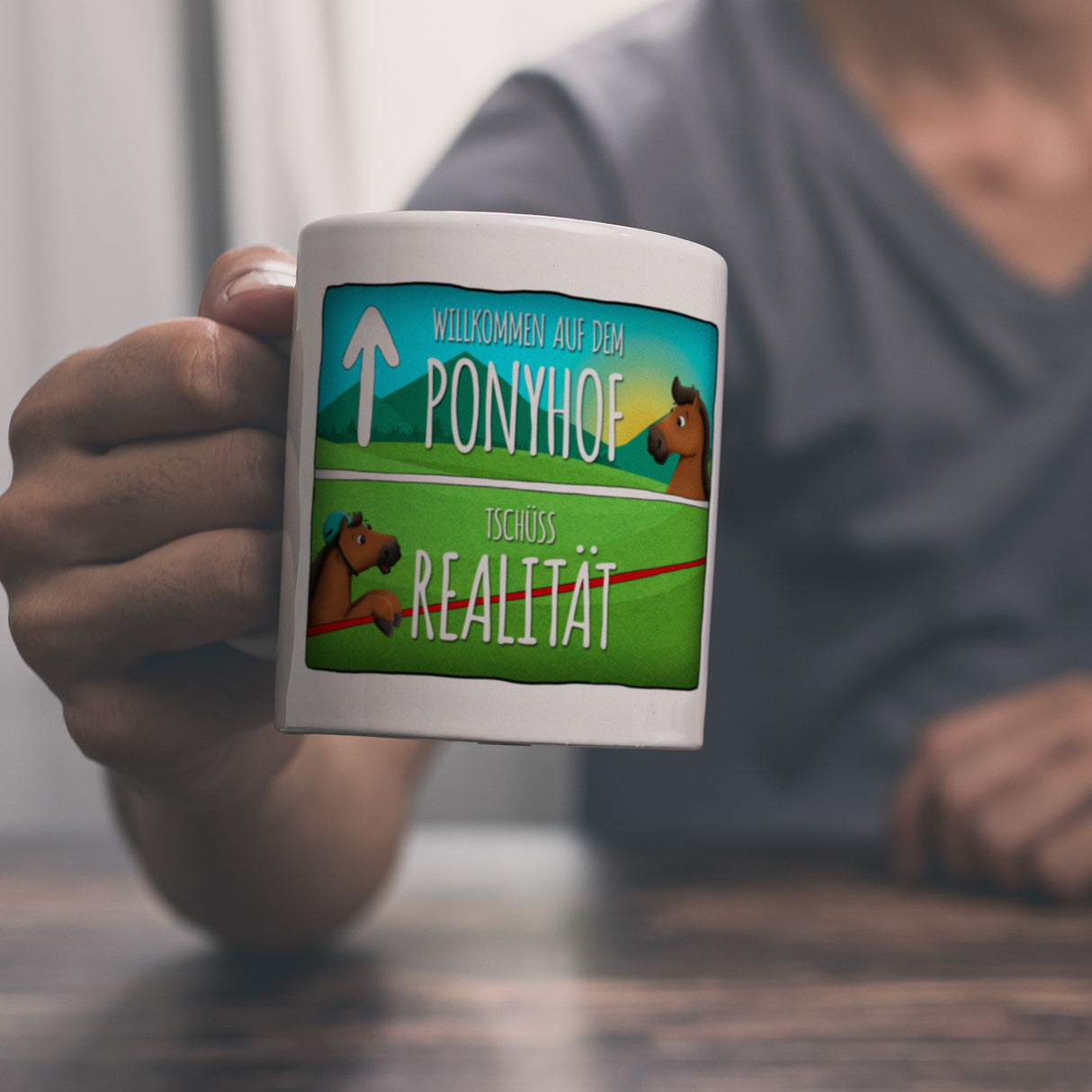 Willkommen auf dem Ponyhof... Kaffeebecher