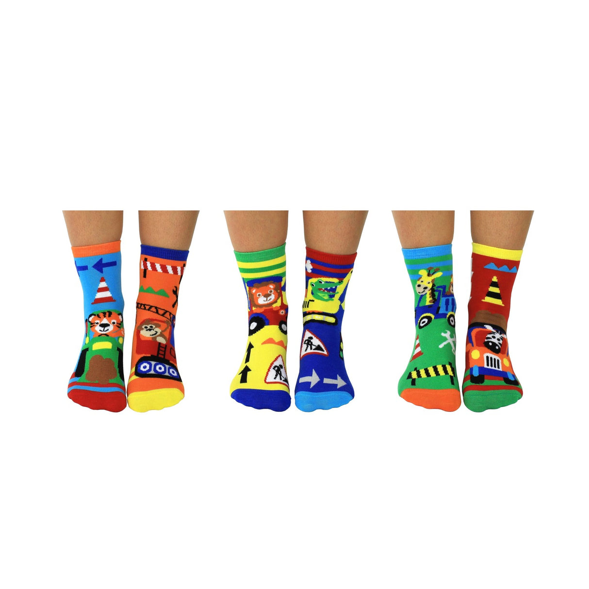 Little Diggers Baustelle Oddsocks Socken in 27-30 im 6er Set