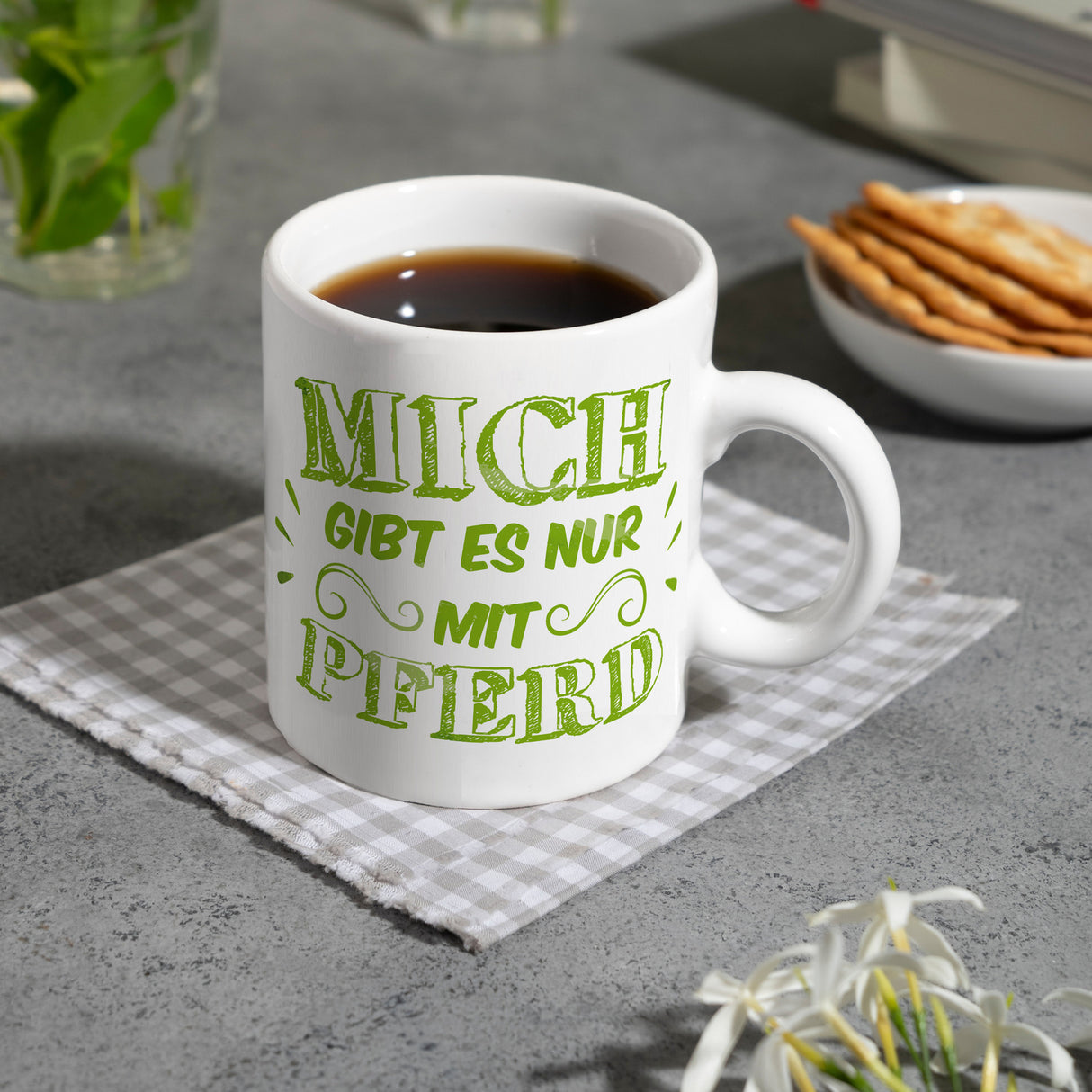 Mich gibt es nur mit Pferd Kaffeebecher