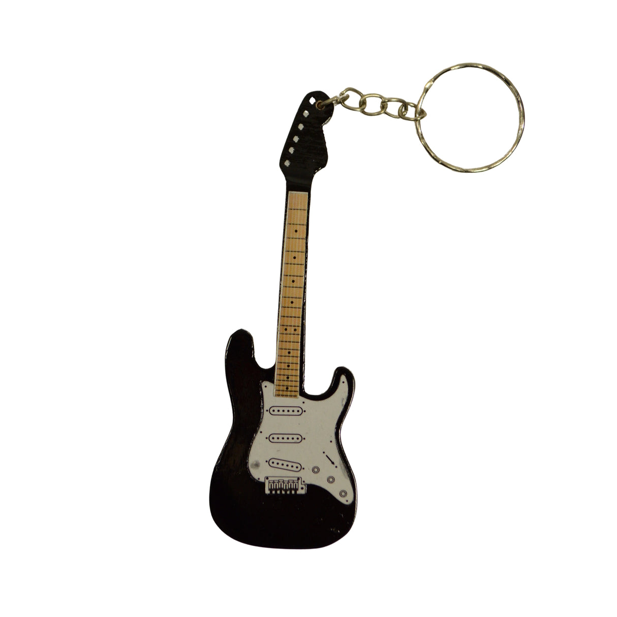 E-Gitarre Schlüsselanhänger in schwarz