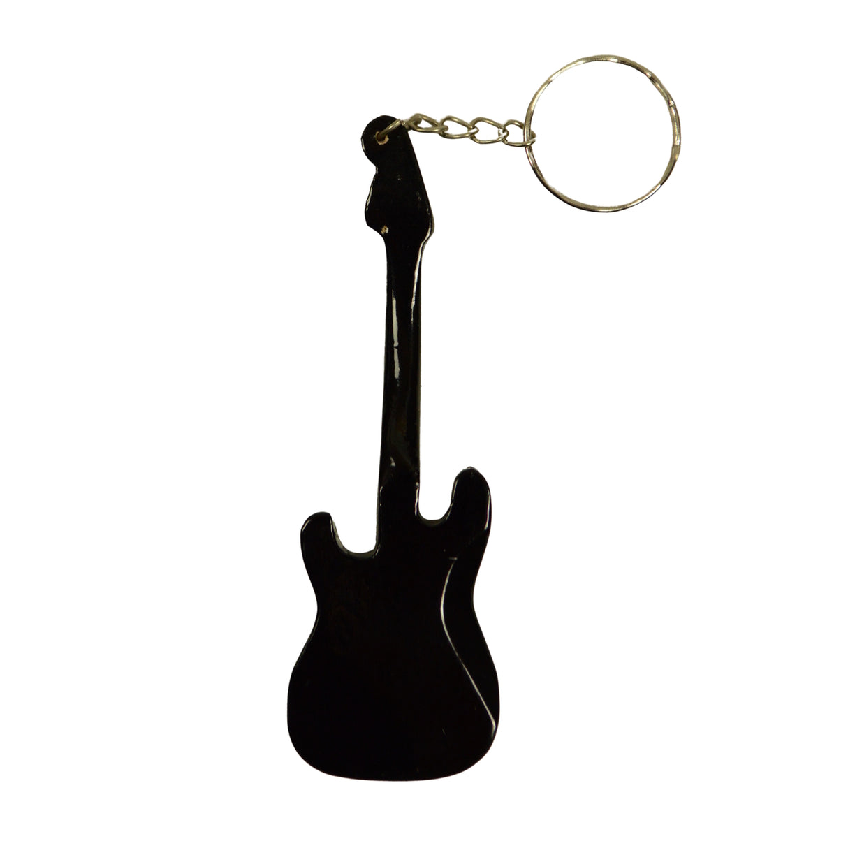 E-Gitarre Schlüsselanhänger in schwarz