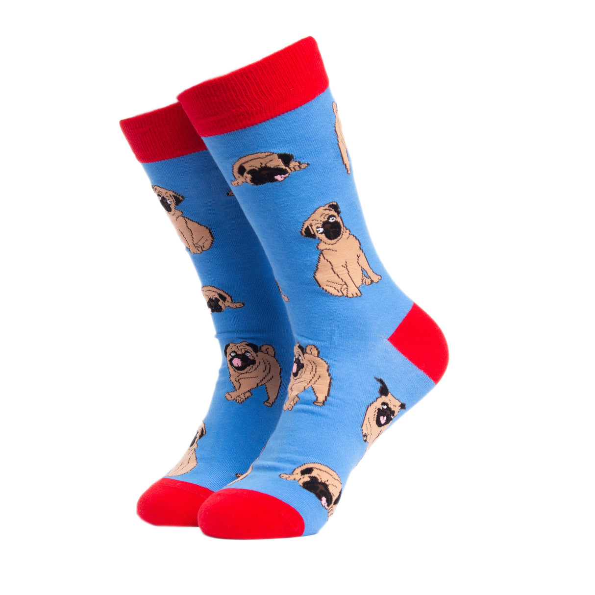 Mops Hund Soctopus Socken in 43-46 im Paar