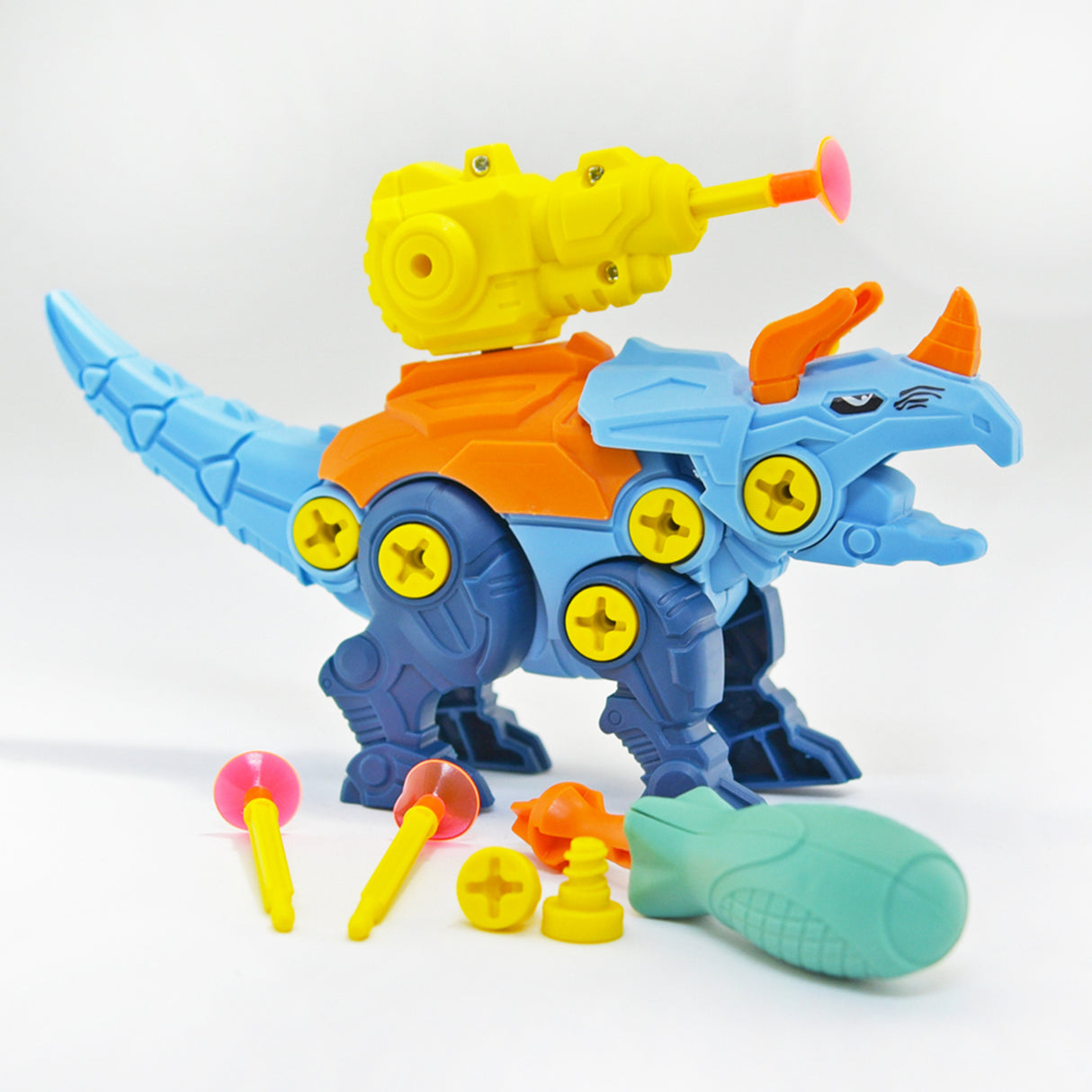 DIY Triceratops Robo-Dino Spielzeug mit Katapult