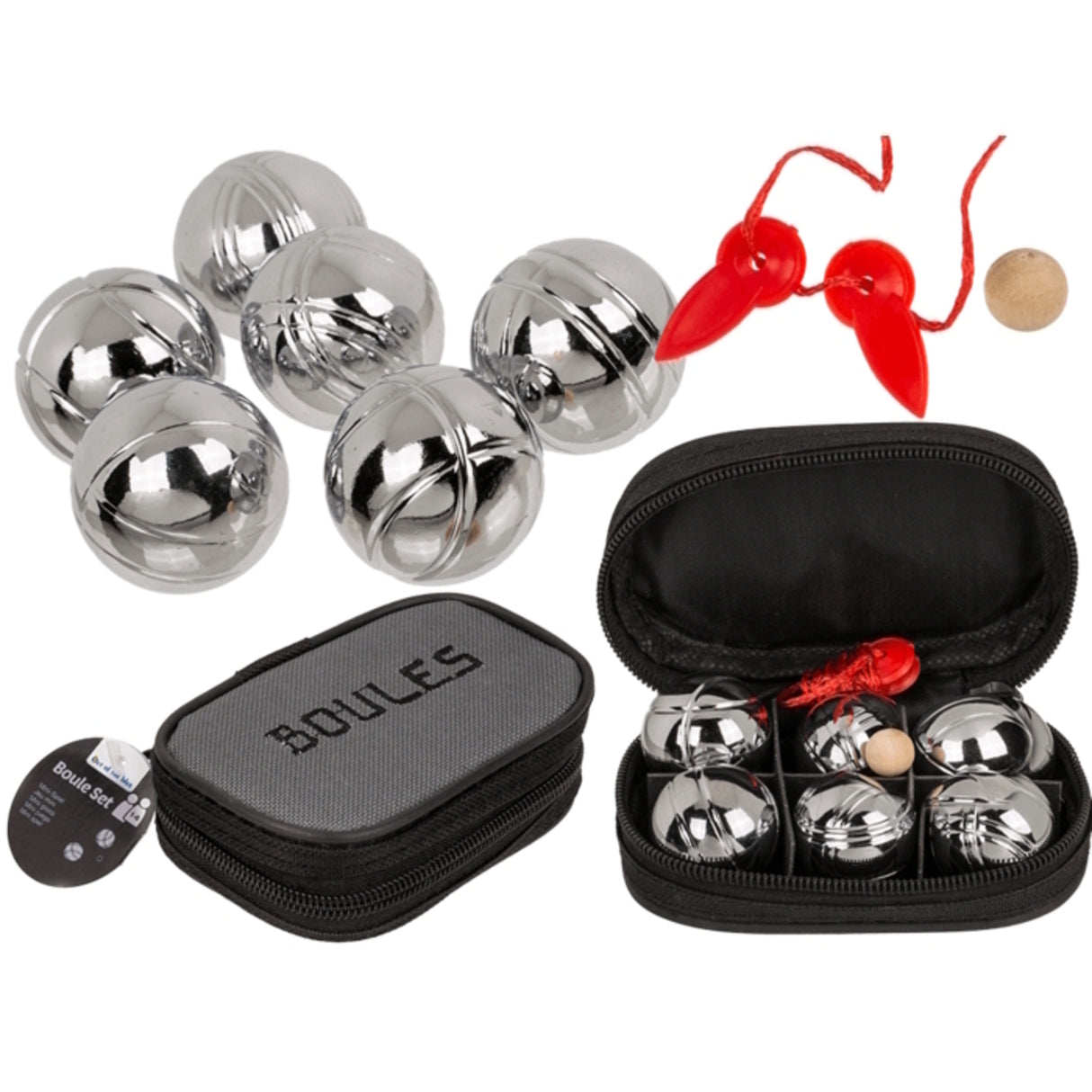 Mini Boule Gesellschaftsspiel mit Tragetasche