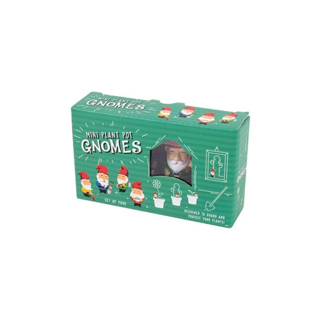 Freche Mini Gartenzwerge im 4er Set