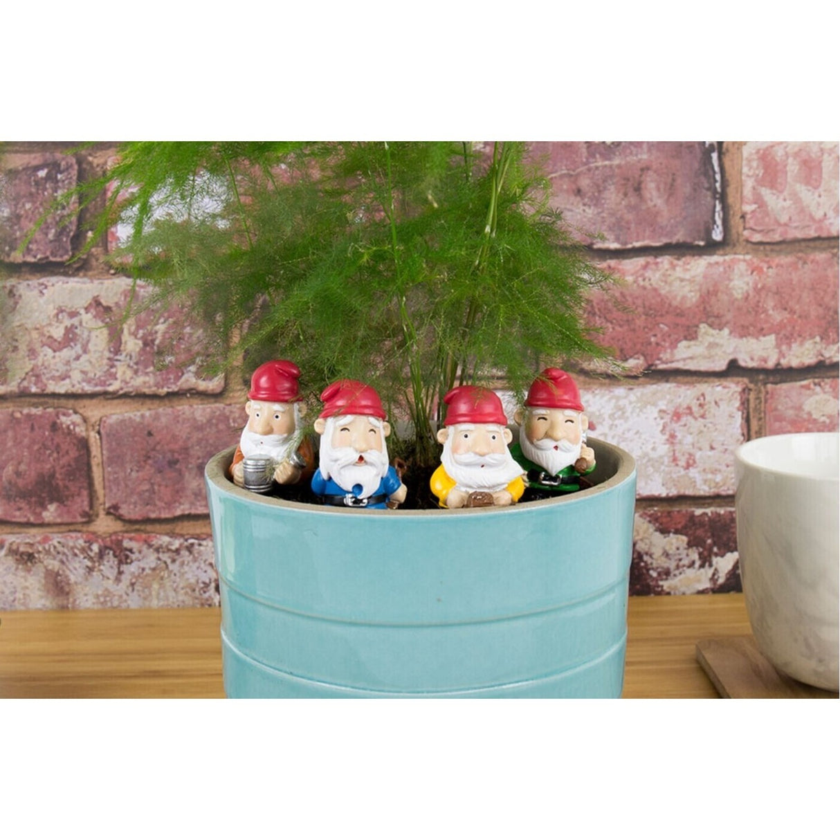 Freche Mini Gartenzwerge im 4er Set