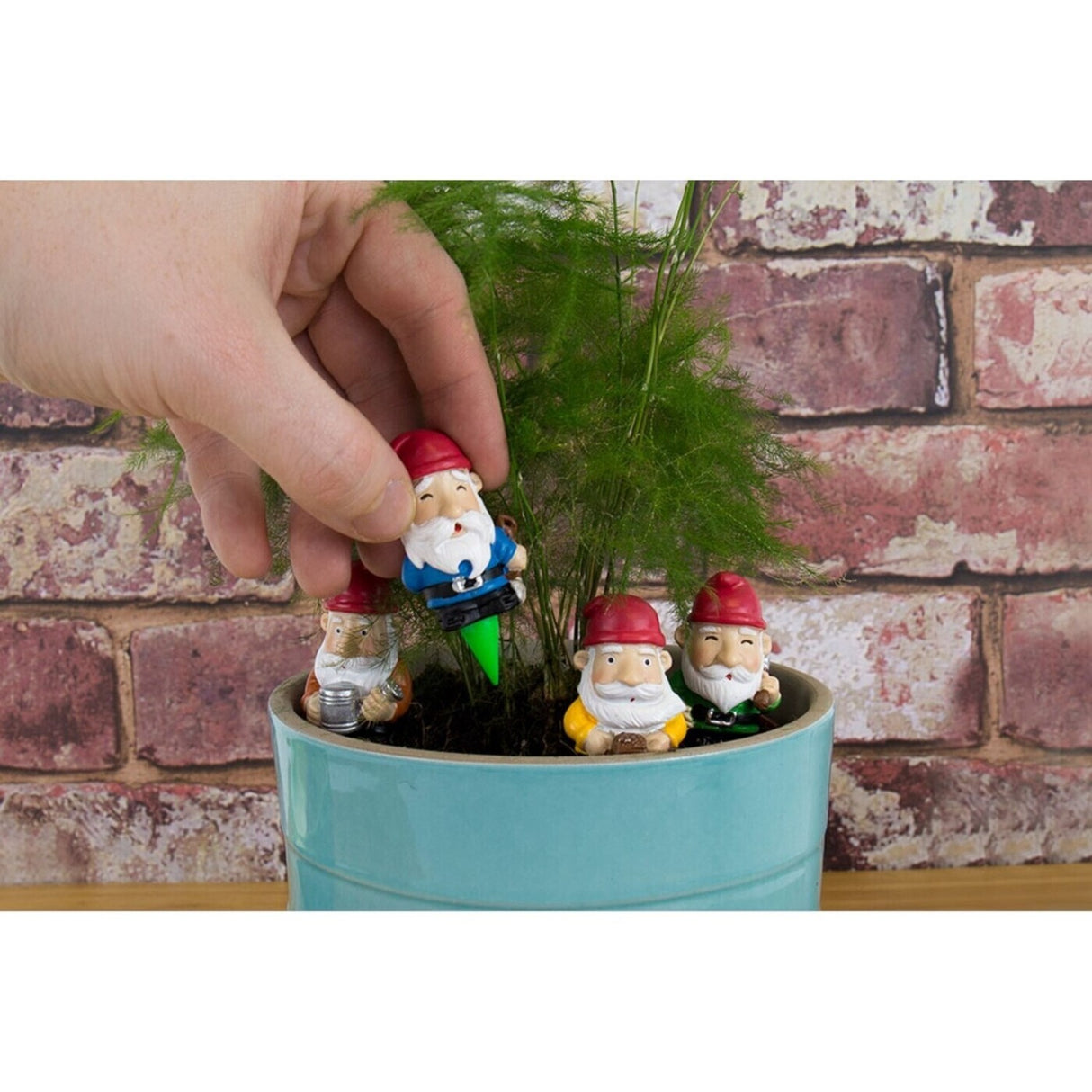 Freche Mini Gartenzwerge im 4er Set