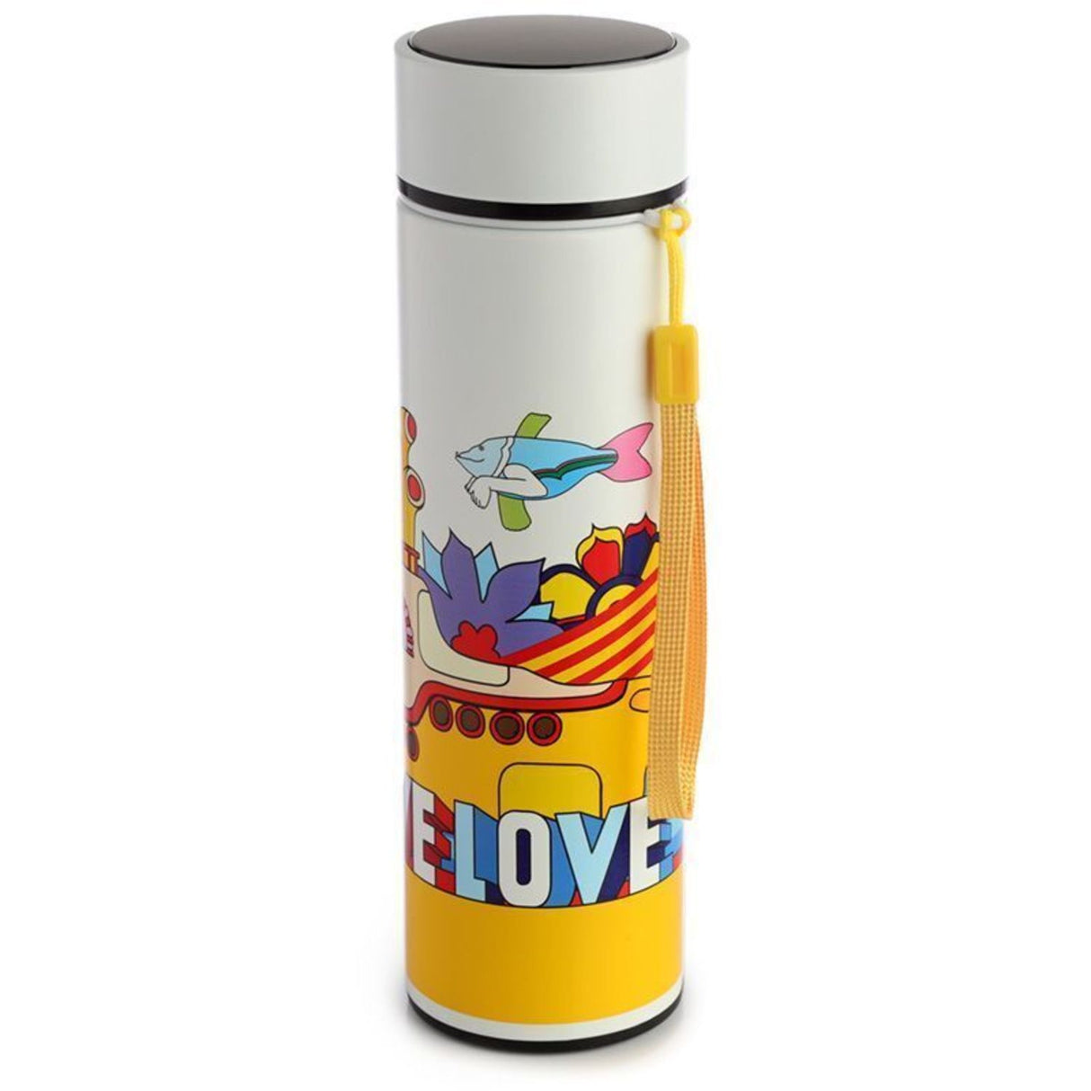 Yellow Submarine Beatles Trinkflasche mit Digital Thermometer
