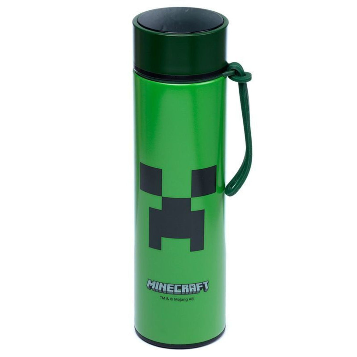 Minecraft Creeper Trinkflasche mit Digital Thermometer