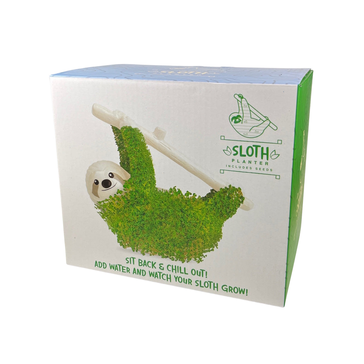 Faultier Blumentopf mit Chia Samen