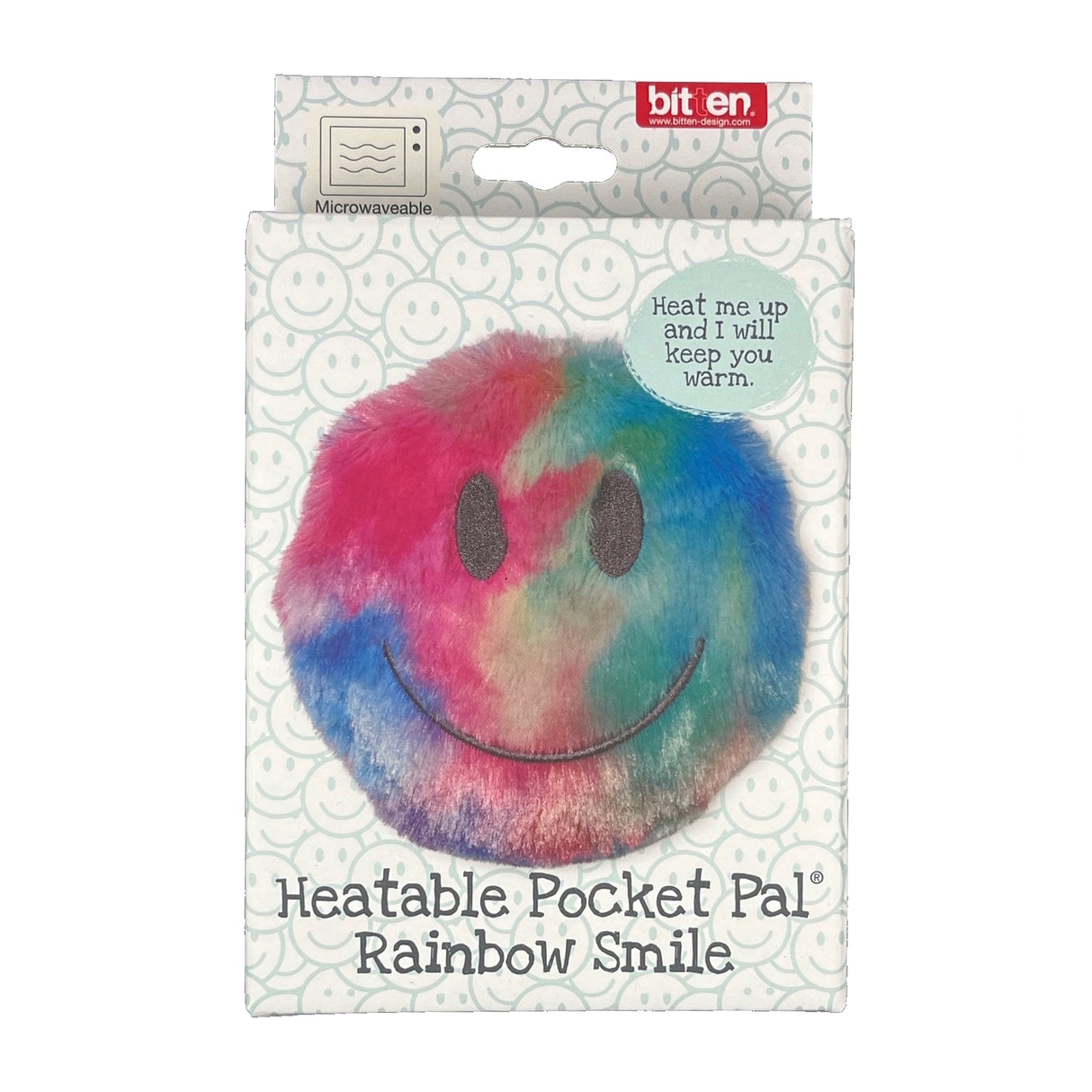 Regenbogen Gesicht Mini Körnerkissen mit Lavendelduft