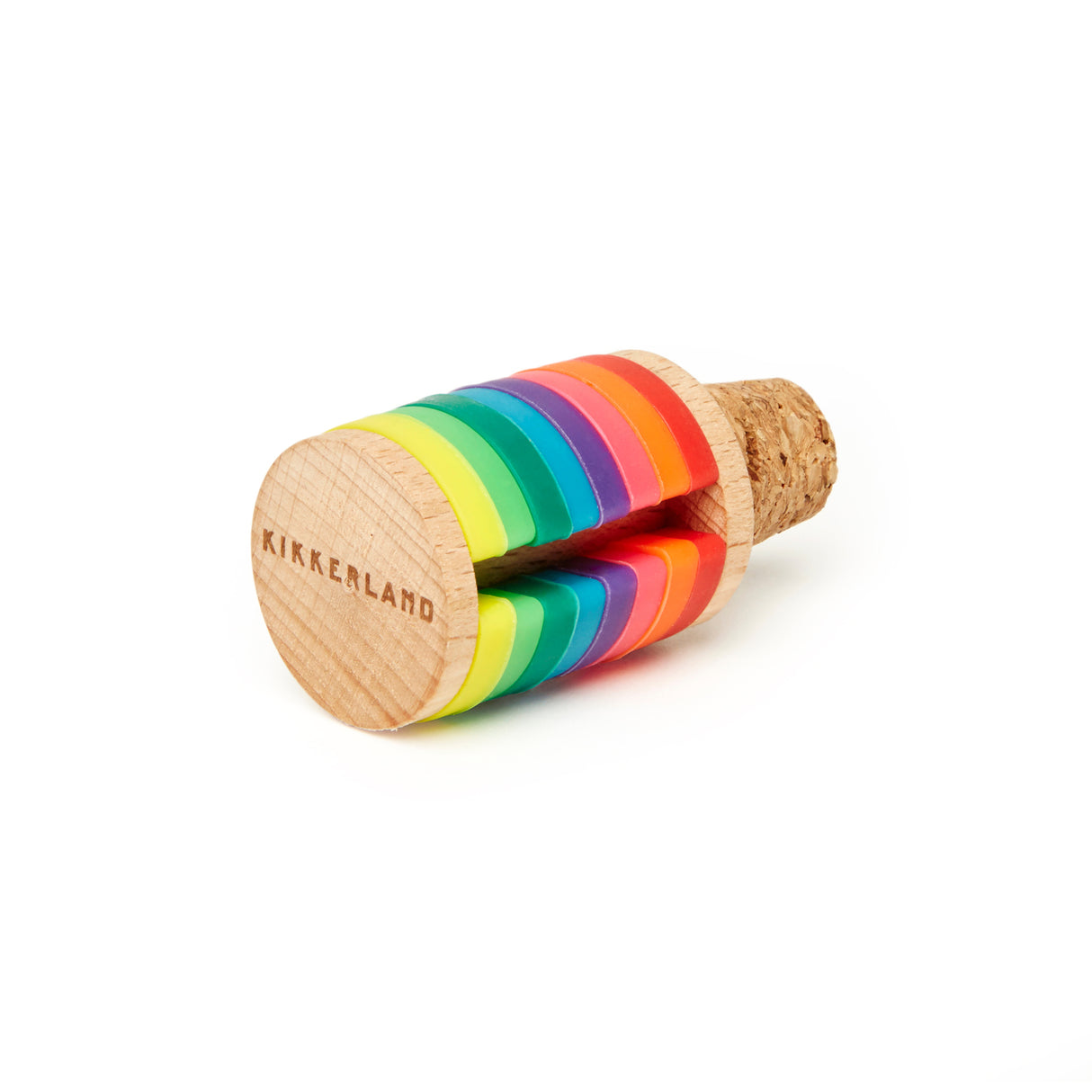 Weinkorken Regenbogen Glasmarkierer im 8er Set