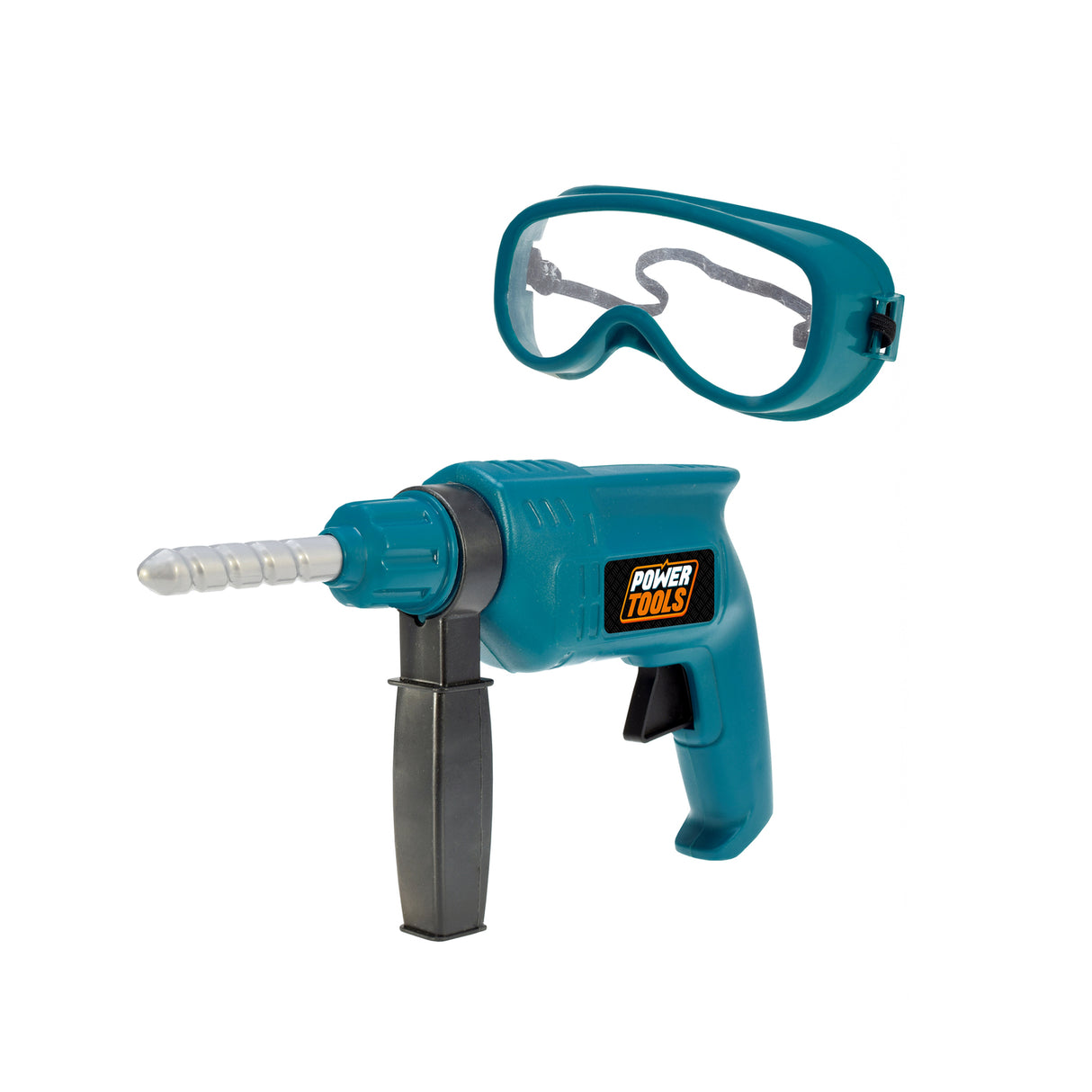 Bohrmaschine Spielzeug mit Schutzbrille