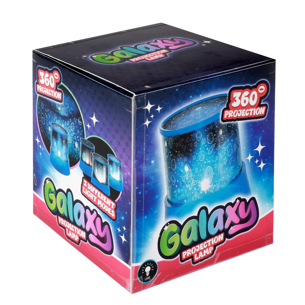Galaxie 360 Grad Projektionslampe mit drei verschiedenen Lichtmodi