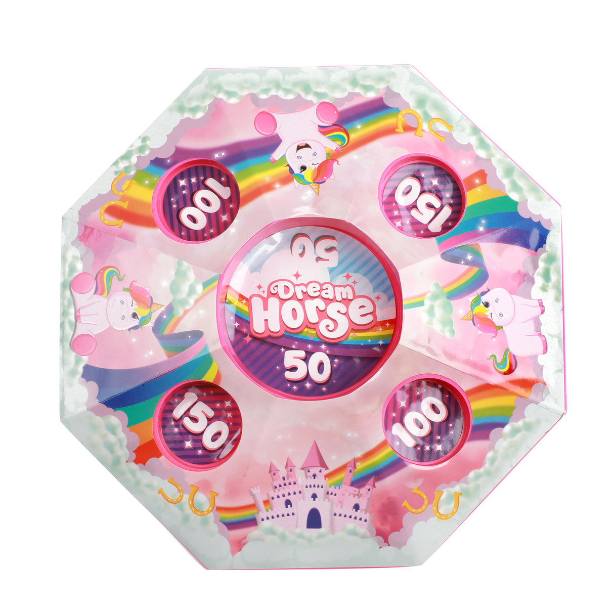Einhorn Murmelspiel mit 10 Murmeln
