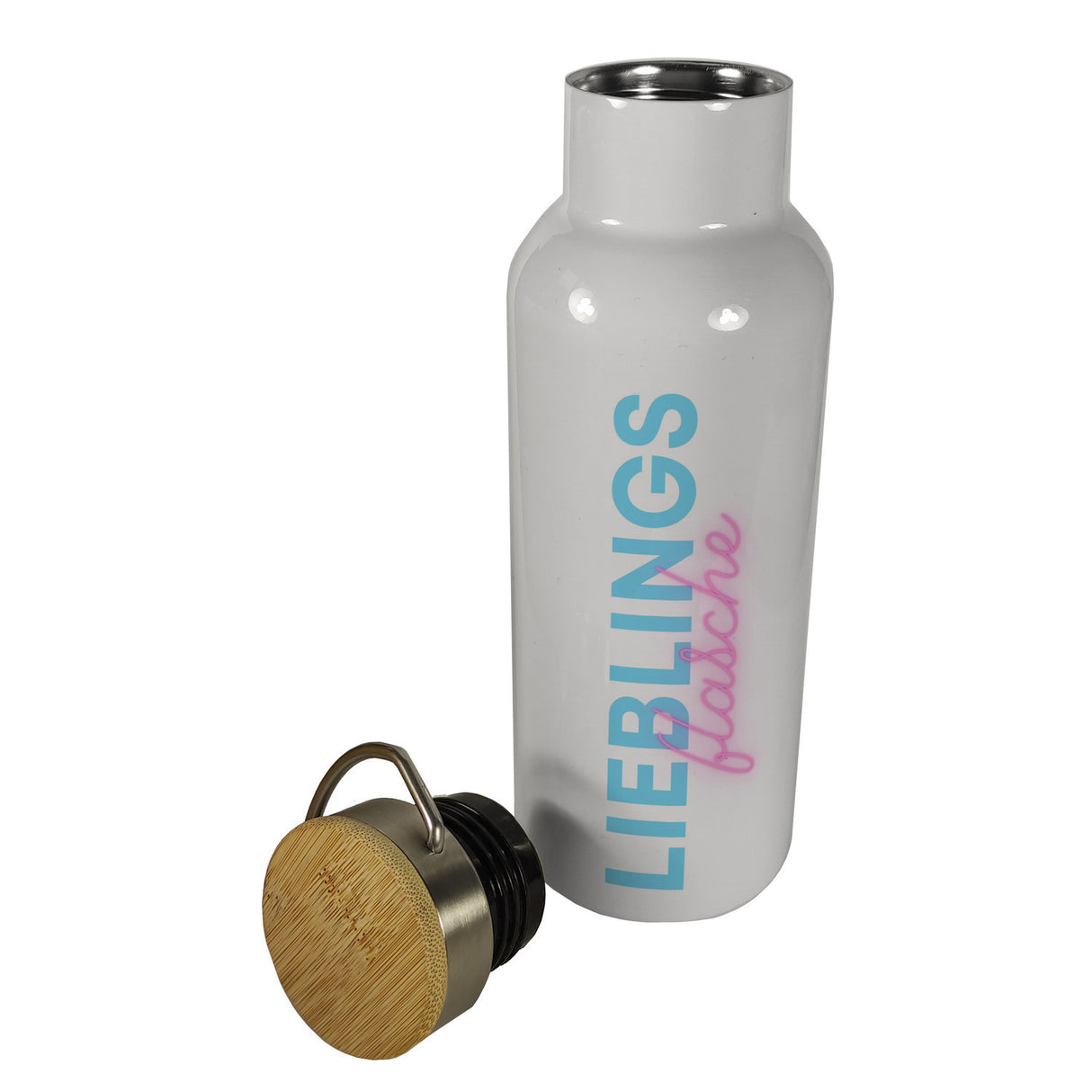 Lieblingsflasche Thermoflasche mit Bambusdeckel