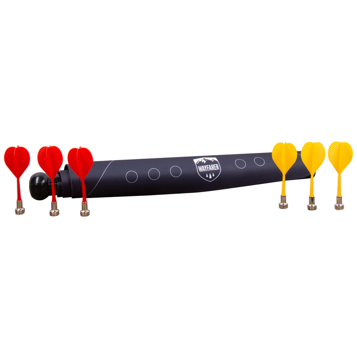 Magnetische 2in1 Outdoor Dartscheibe mit sechs Dartpfeilen