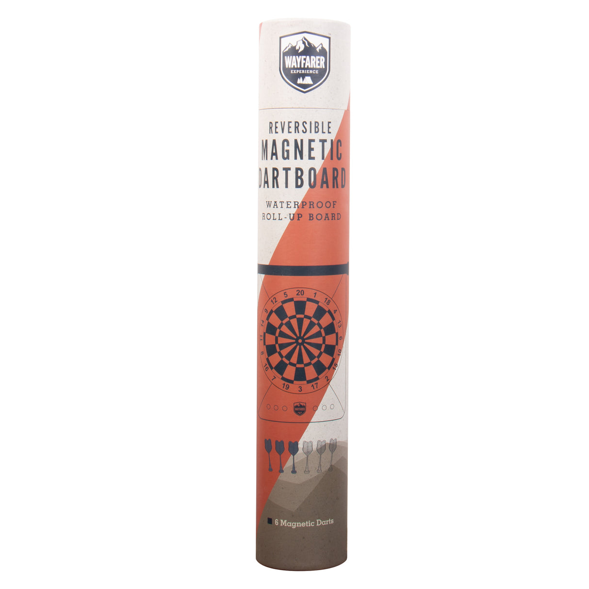 Magnetische 2in1 Outdoor Dartscheibe mit sechs Dartpfeilen