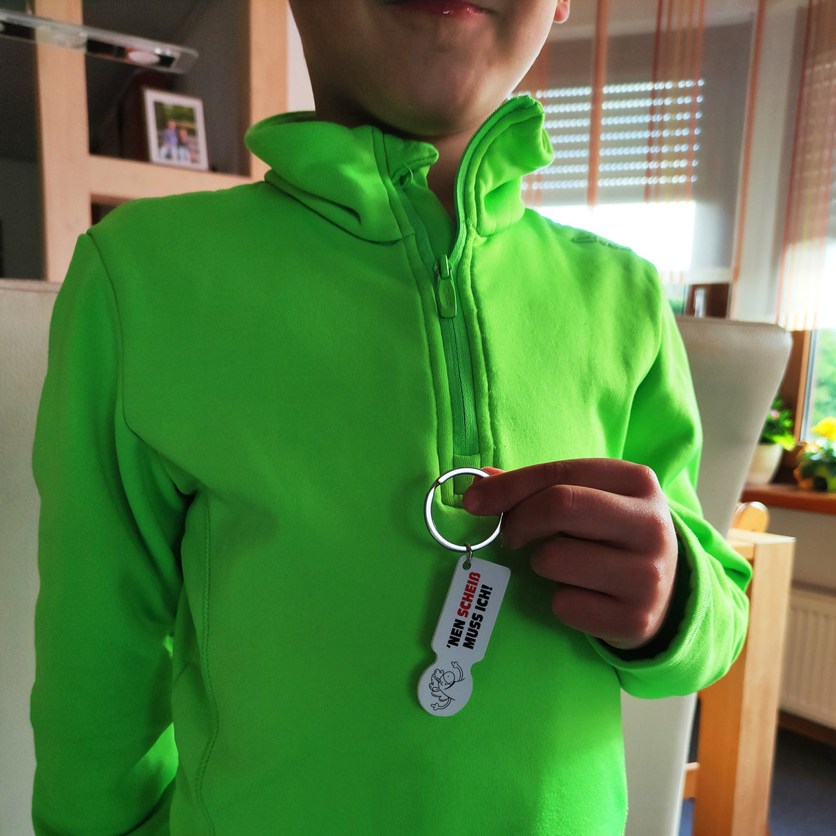 Nen Scheiß muss ich Einhorn Einkaufswagenchip Schlüsselanhänger mit Kontaktfeld