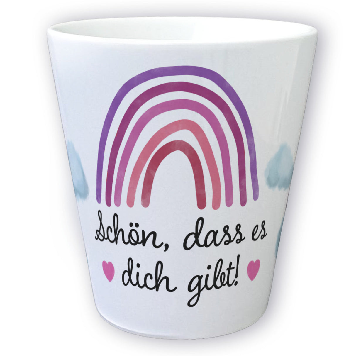 Schön, dass es dich gibt Blumentopf aus Keramik