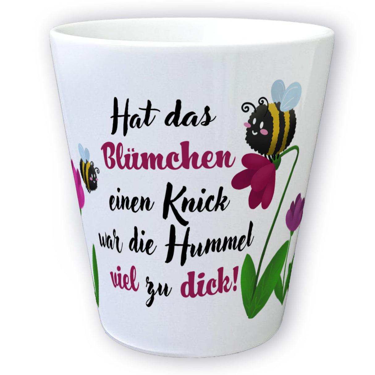 Hat das Blümchen einen Knick Blumentopf aus Keramik