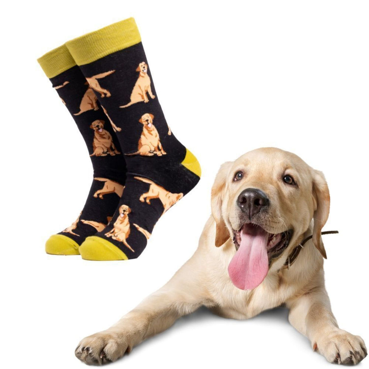 Labrador Hund Soctopus Socken in 43-46 im Paar