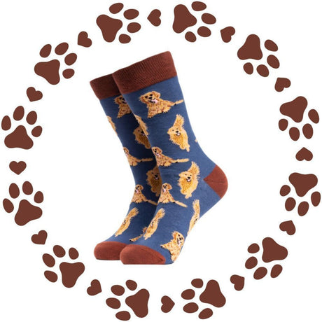 Golden Retriever Hund Soctopus Socken in 43-46 im Paar