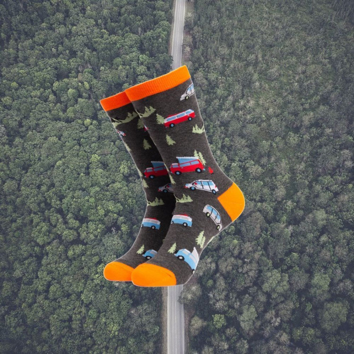 Van Life Camping Soctopus Socken in 43-46 im Paar