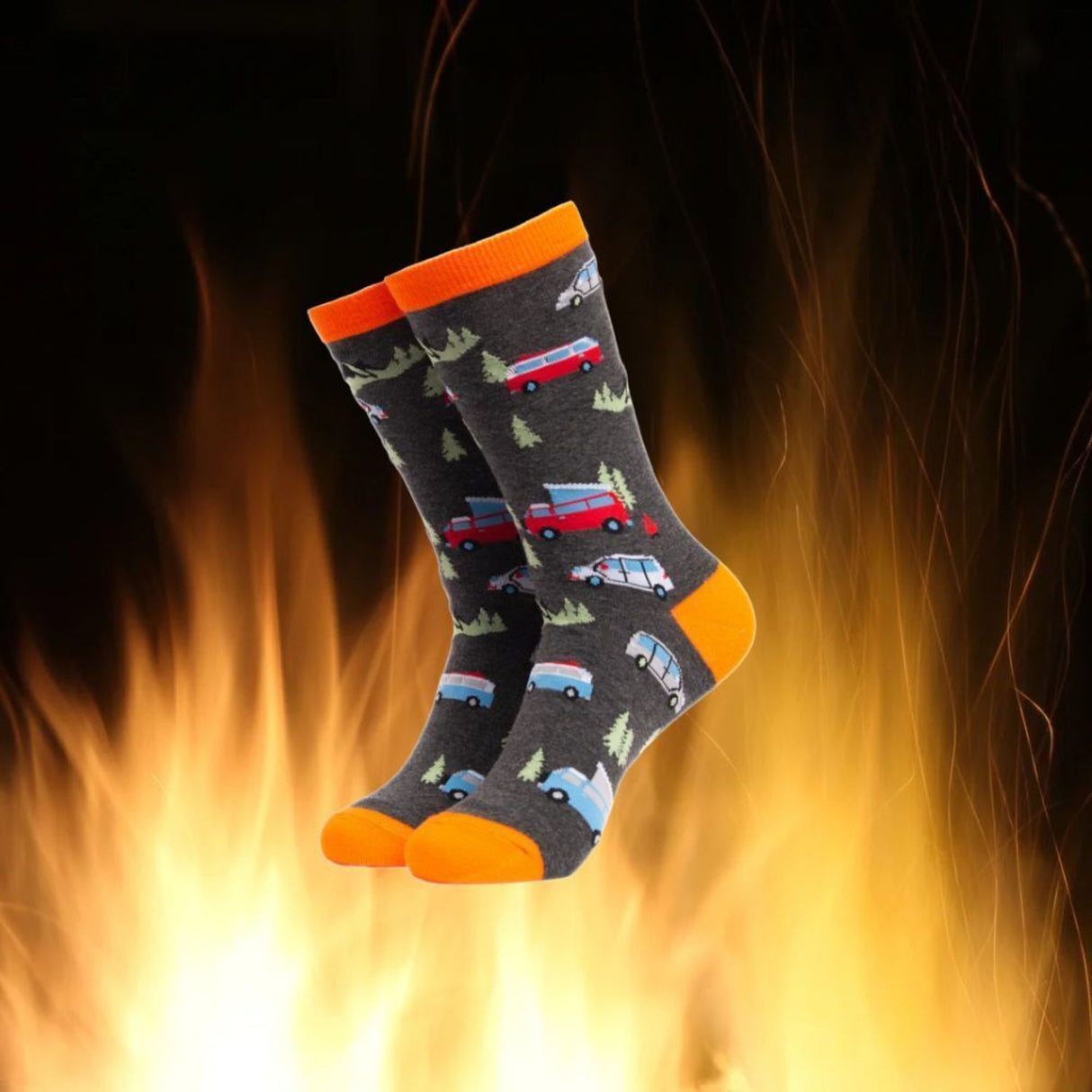 Van Life Camping Soctopus Socken in 43-46 im Paar