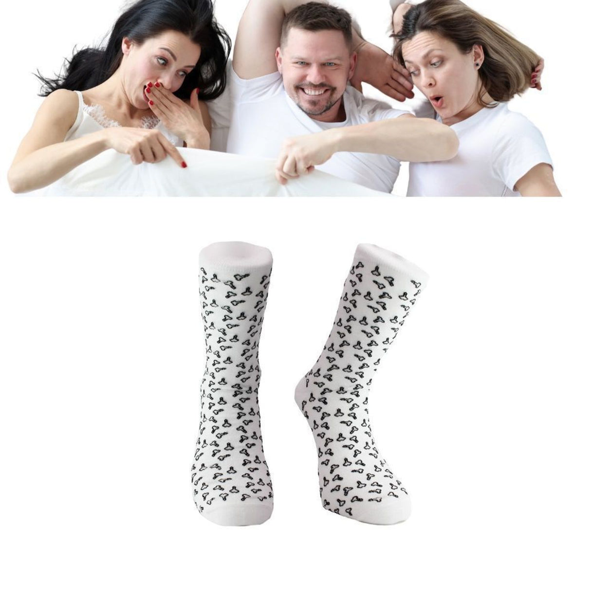 Penis Socken in 36-40 im Paar