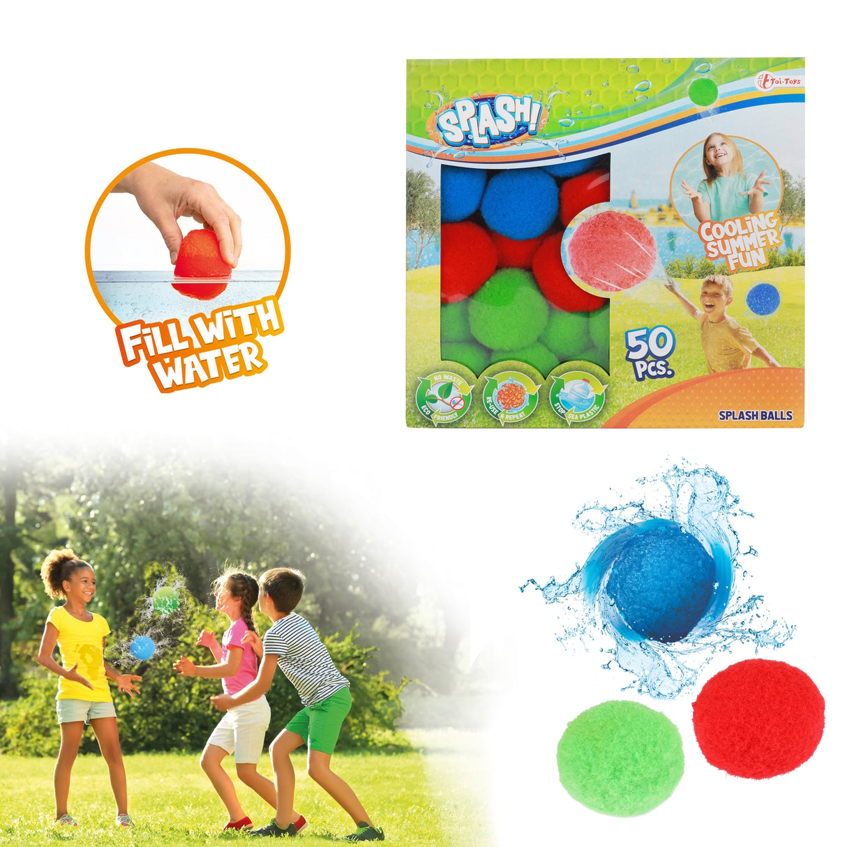 Splash wiederverwendbare Wasserbomben im 50er Set