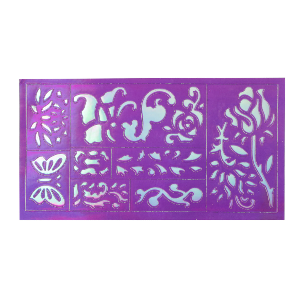 Prinzessin Glitzer Tattoo Gelstifte mit Schablone im 5er Set