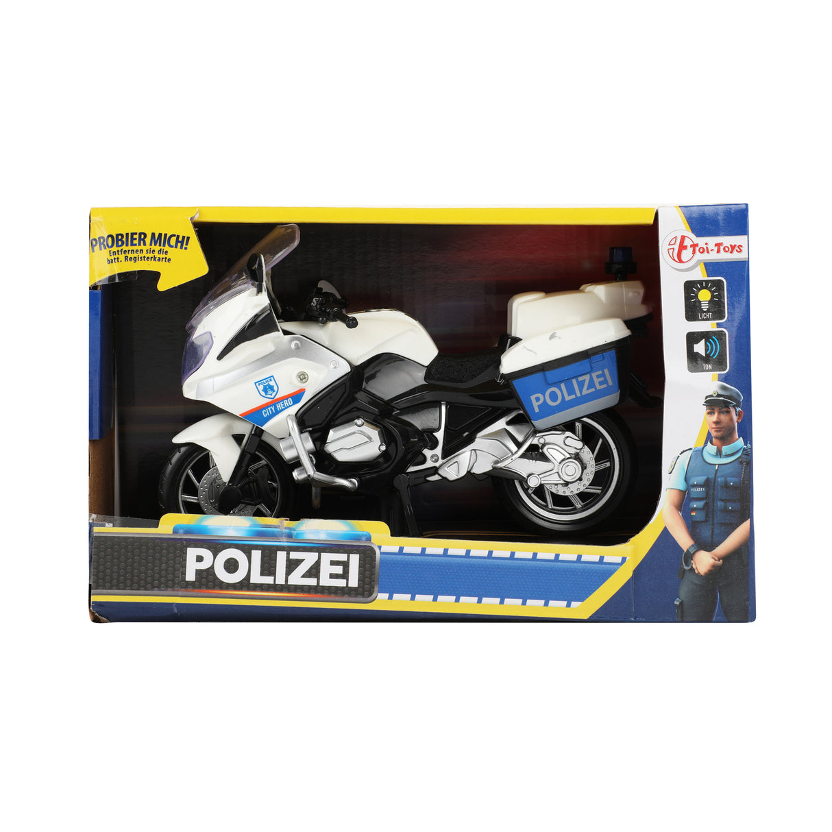 Polizei Motorrad Spielzeug mit Licht und Sound