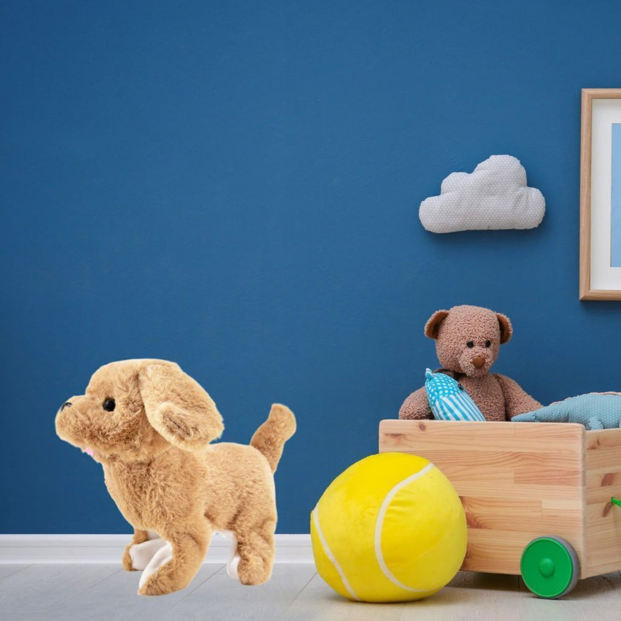 Laufender Hund mit Sound Kuscheltier aus Plüsch