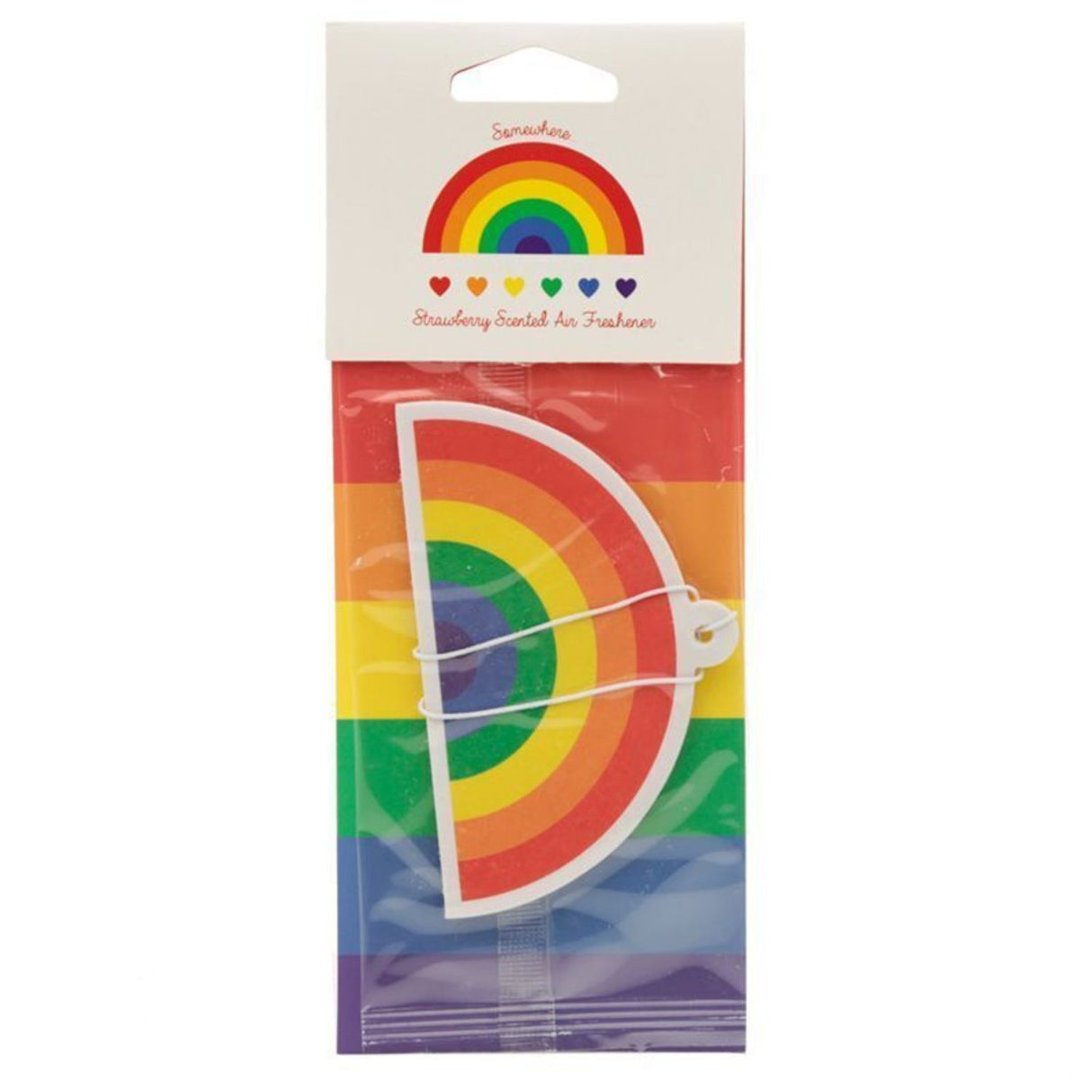Regenbogen Lufterfrischer mit Erdbeerduft